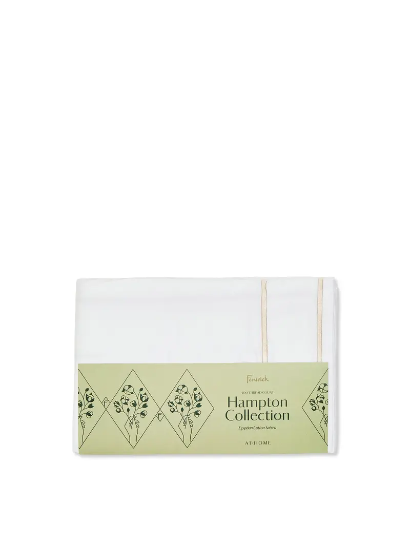 Hampton Oxford Pillowcase Standard White 1