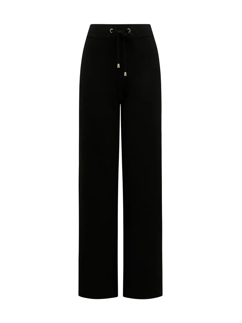Hazel Knitted Lounge Pants Black 1