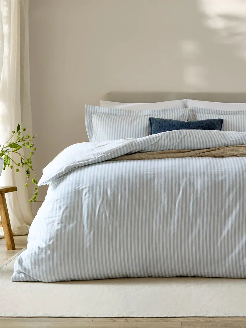 Hebden Stripe Duvet Set Double 1