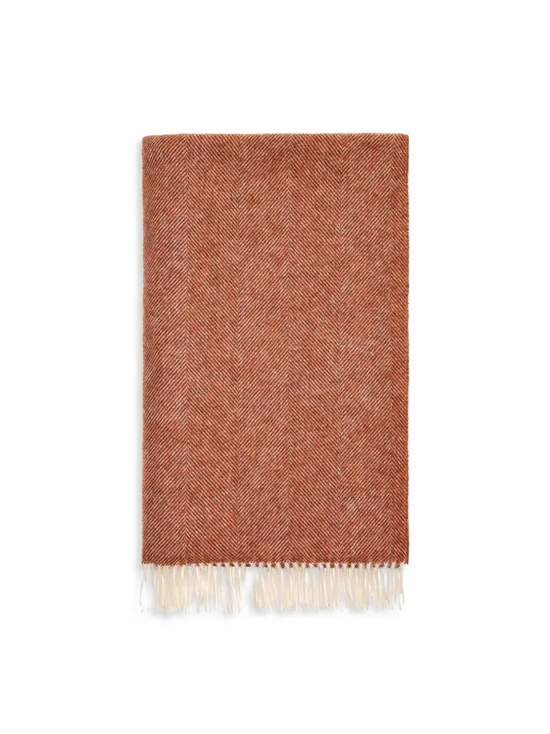 Herringbone Pure Wool Throw Collection 1