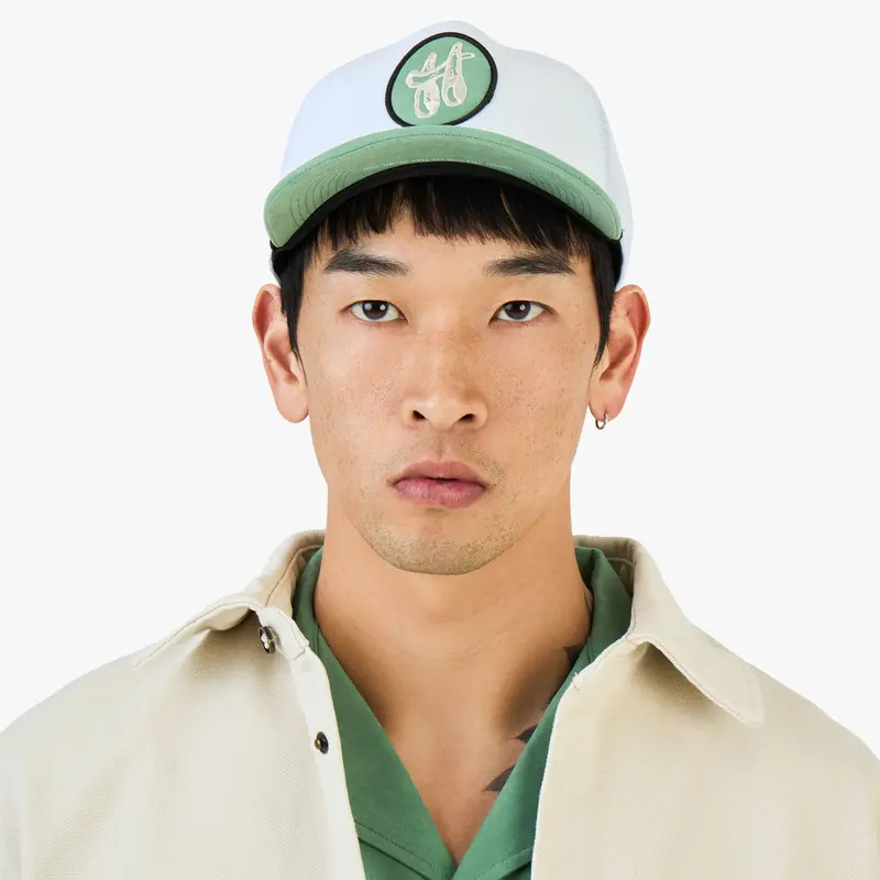 Honor The Gift H Patch Trucker Cap / Bone 1