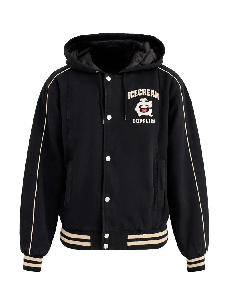 Hooded Work Jacket Black 1