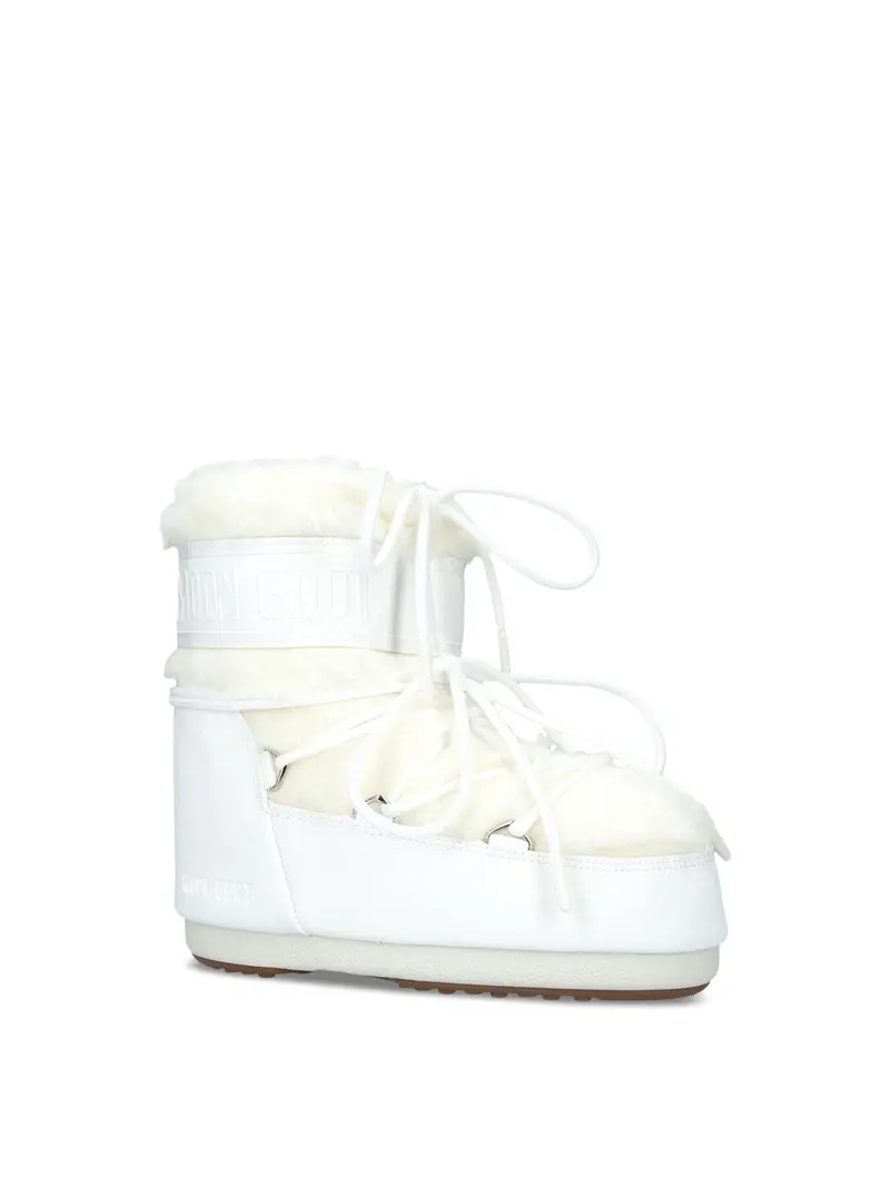 Icon Low Fur Boots White 1