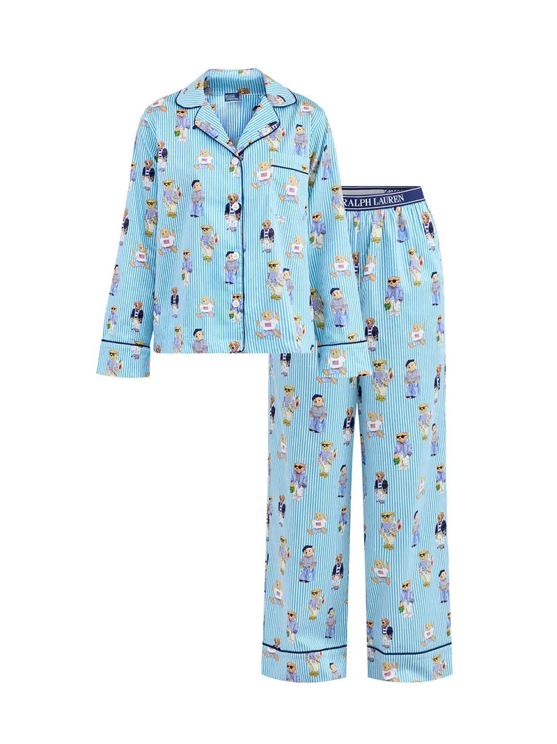 Iconic Oxford Bear Madison Pj Set Blue 1