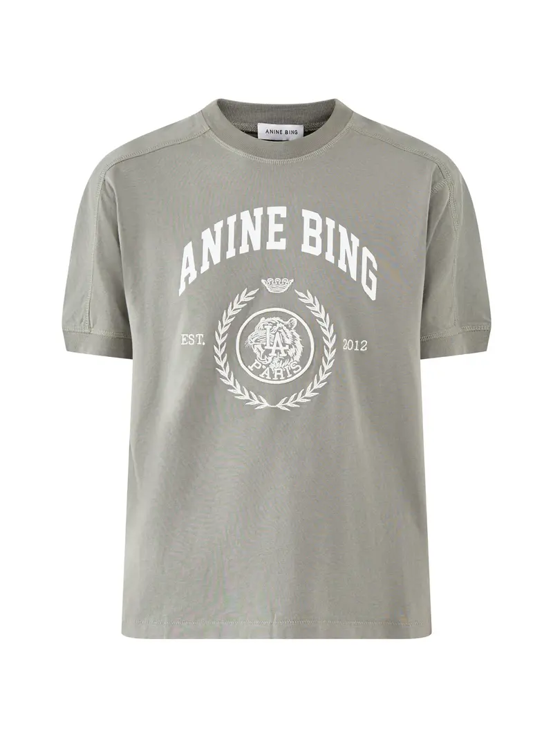 Jaylin Collegiate T Shirt Grey 1