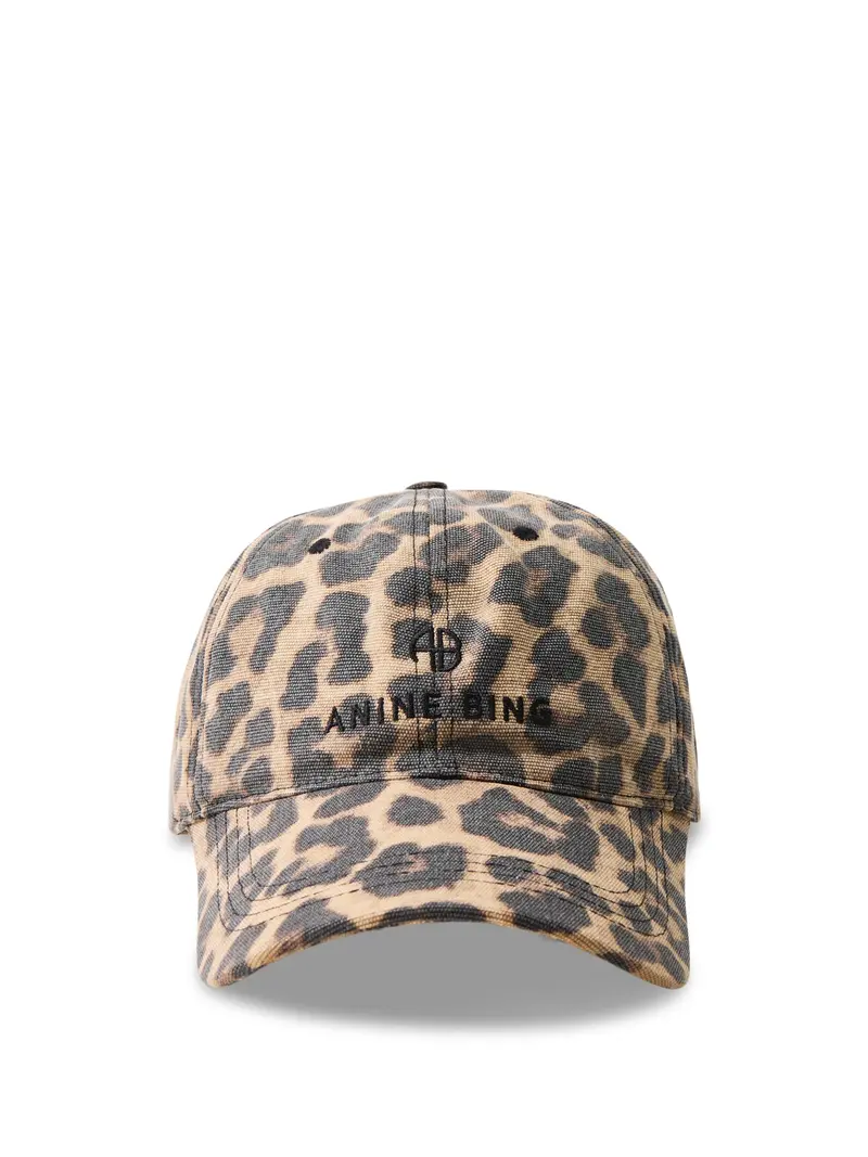 Jeremy Leopard Print Baseball Cap Leopard 1