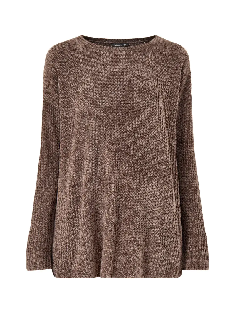 Jewel Neck Sweater Beige 1