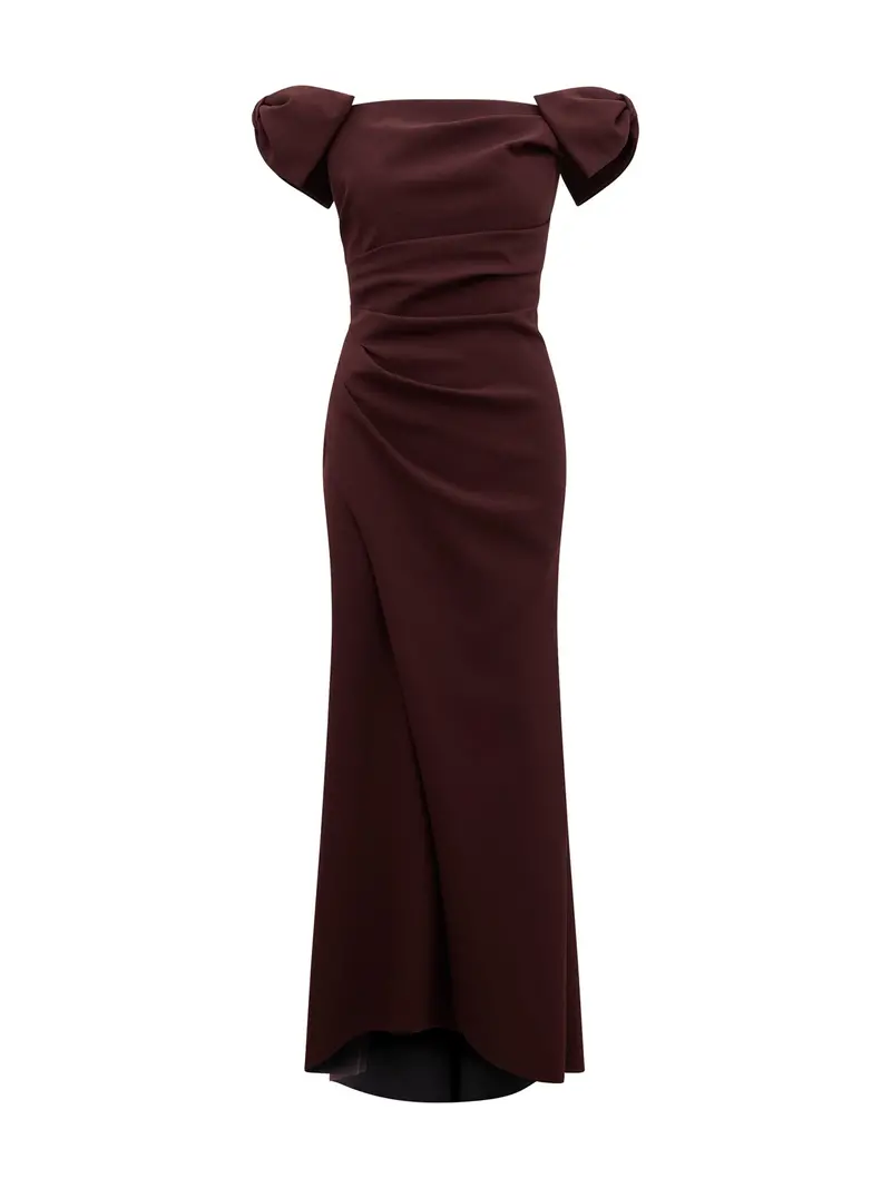 Kalee Bow Wrap Skirt Dress Purple 1