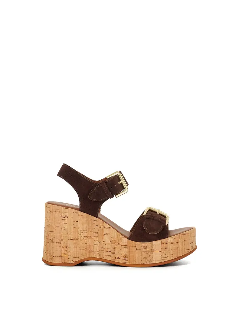 Kamia Heeled Sandals Brown 1