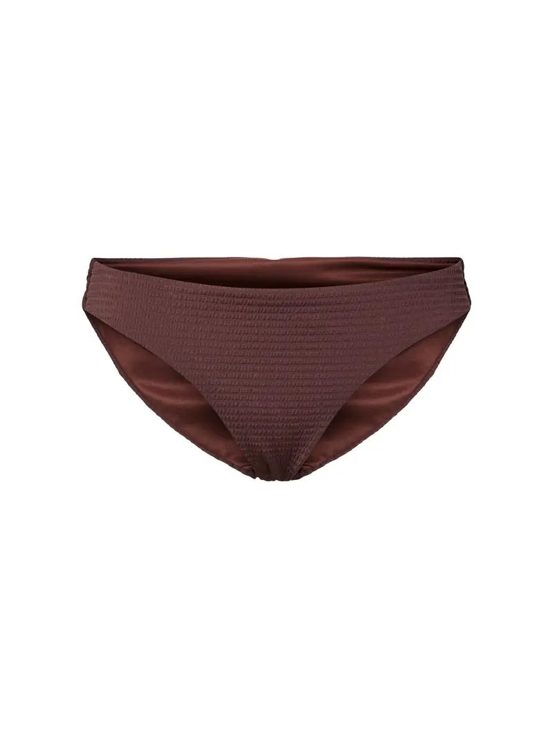 Kaya Seersucker Bikini Brief Brown 1