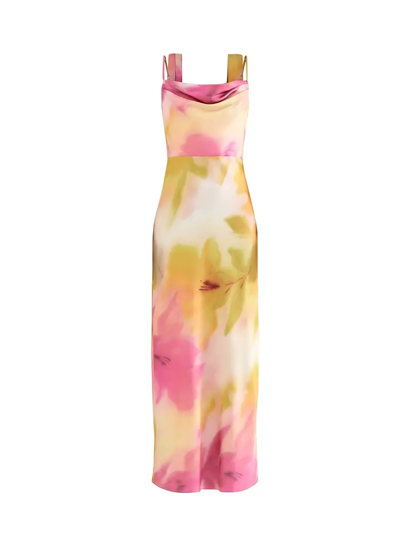 Keisha Scarf Maxi Dress Floral 1