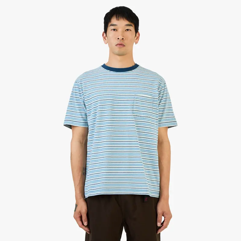 Khakis Border T-Shirt /  Blue 1