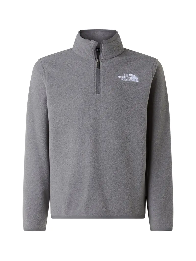 Kids' Glacier Quarter Zip Fleece Grey 1