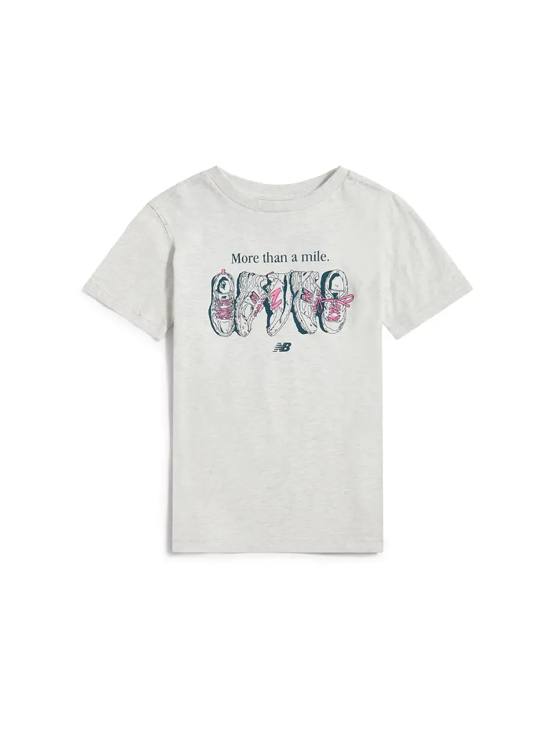 Kids' More Than A Mile Graphic T-Shirt Grey 1