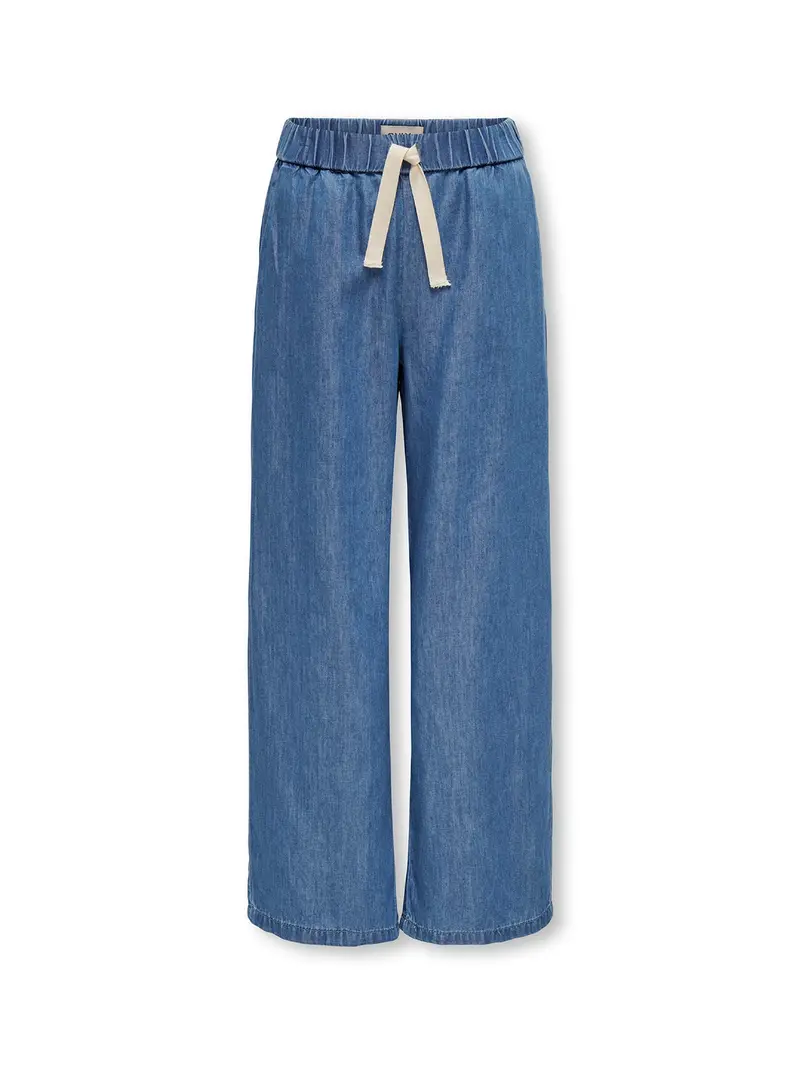 Kids' Palazzo Denim Trousers Blue 1