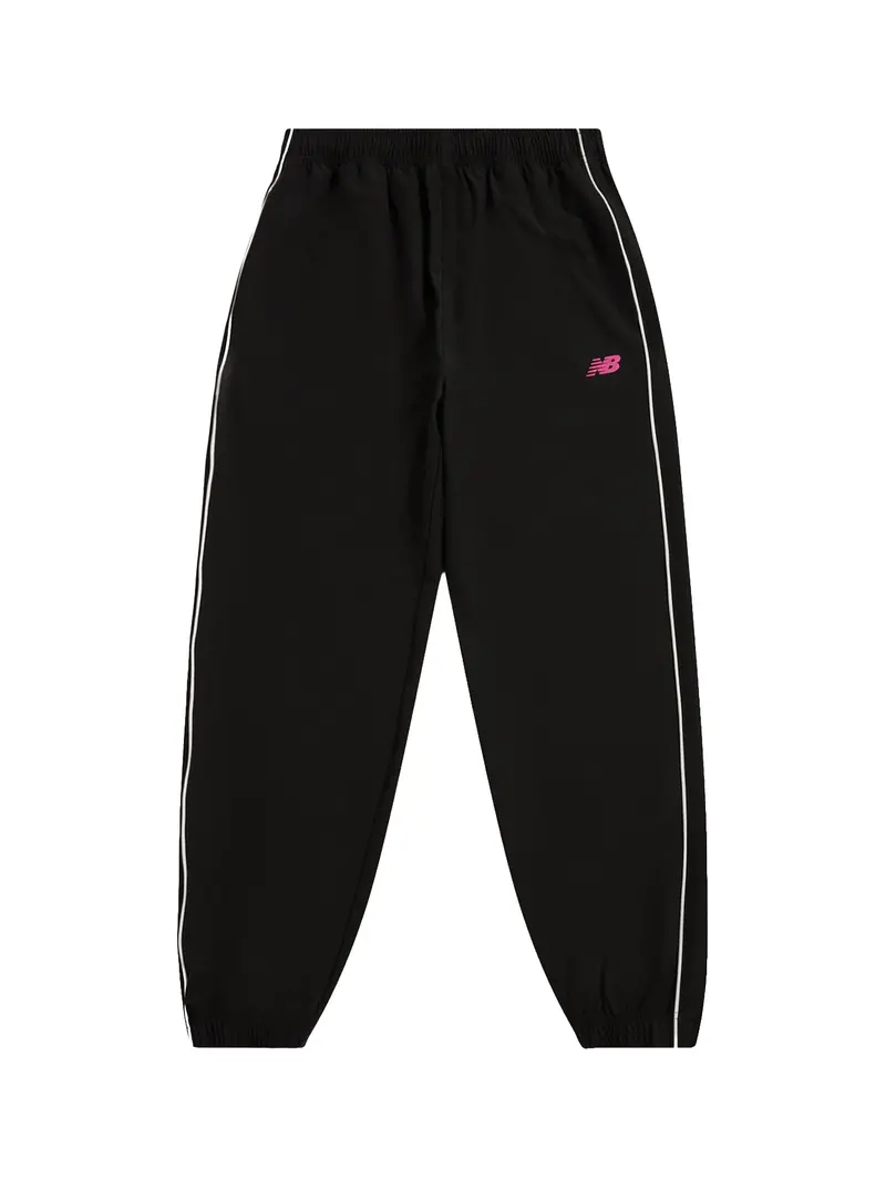 Kids' Piping Track Joggers Black 1