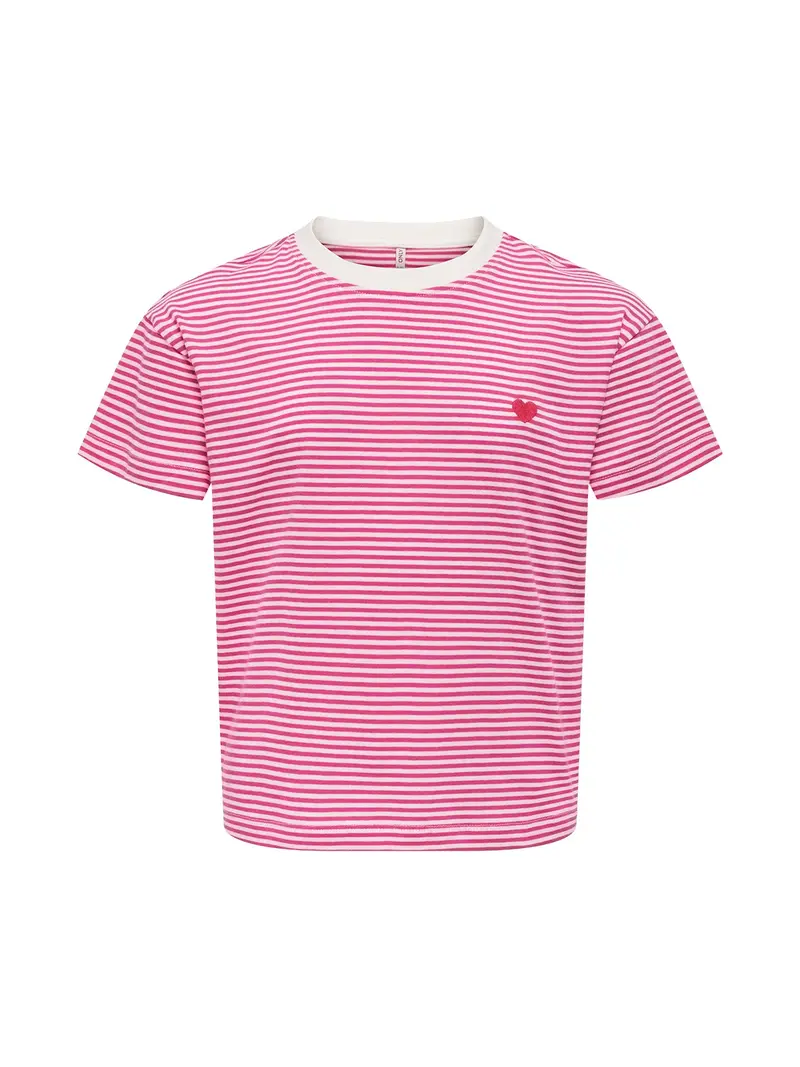 Kids’ Pisa Maiken Cropped Short Sleeve Top Pink 1