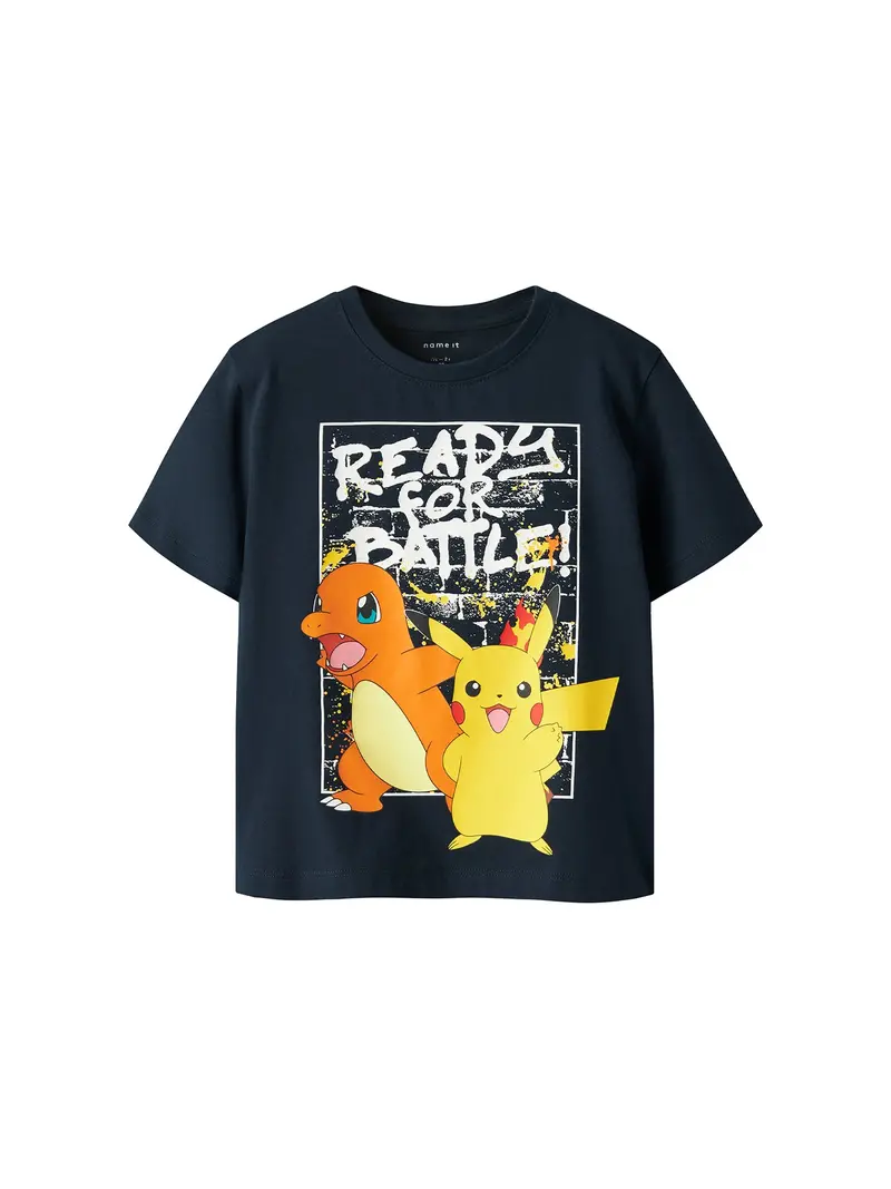 Kids’ Pokémon Short Sleeve T-Shirt Navy 1