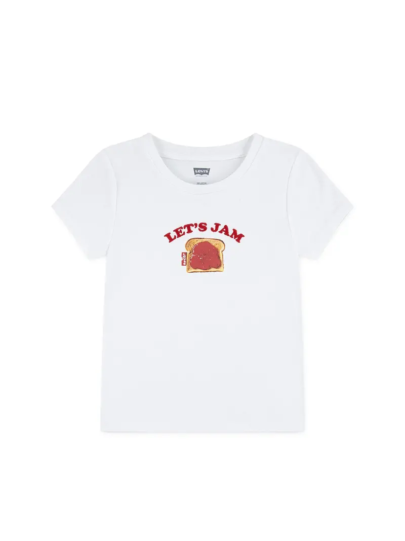 Kids' Rib Graphic T-Shirt White 1