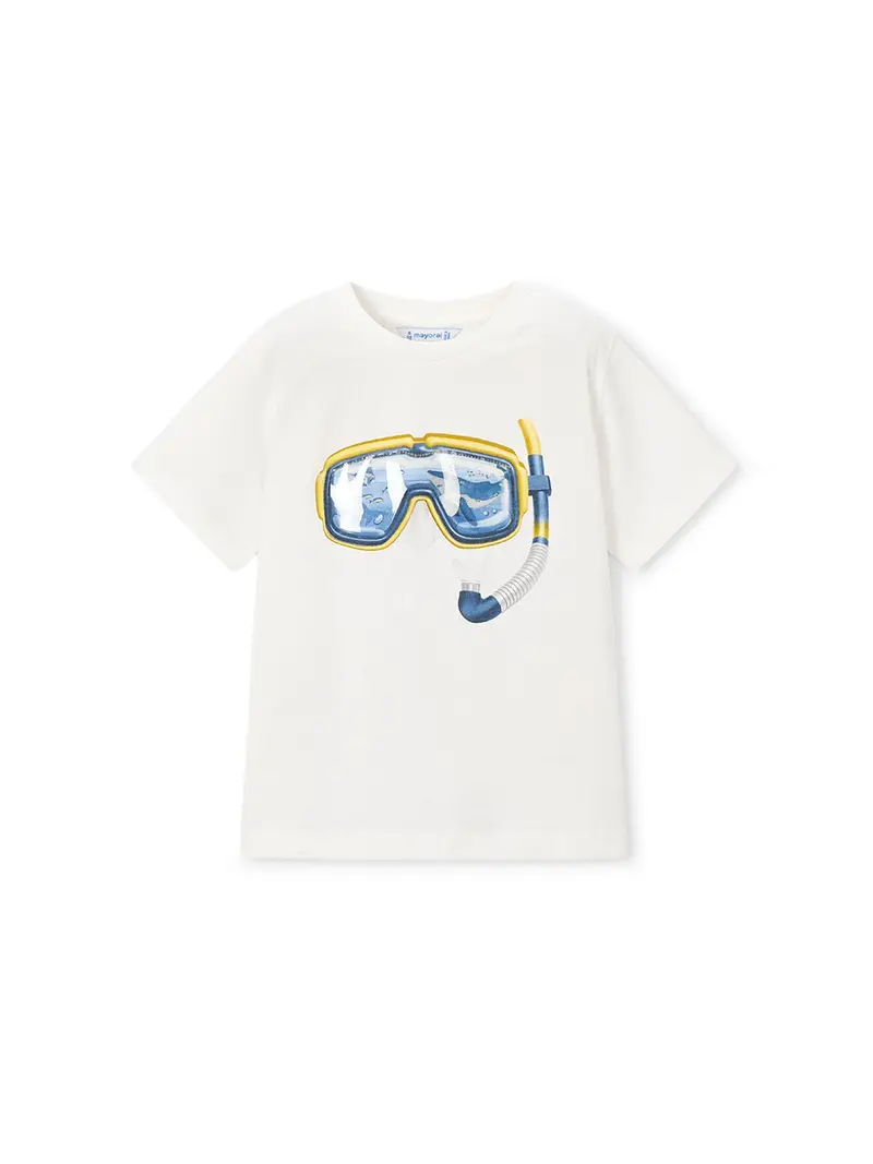 Kids’ Snorkel Short Sleeve T-Shirt White 1