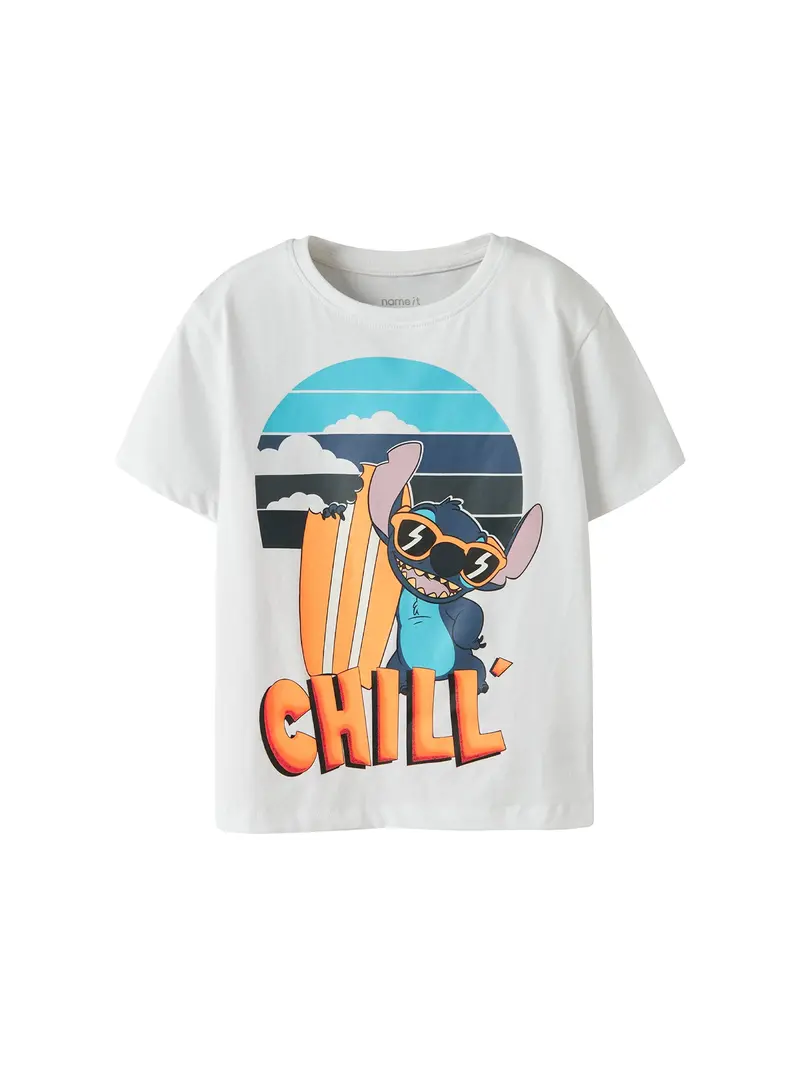 Kids’ Stitch Short Sleeve T-Shirt White 1