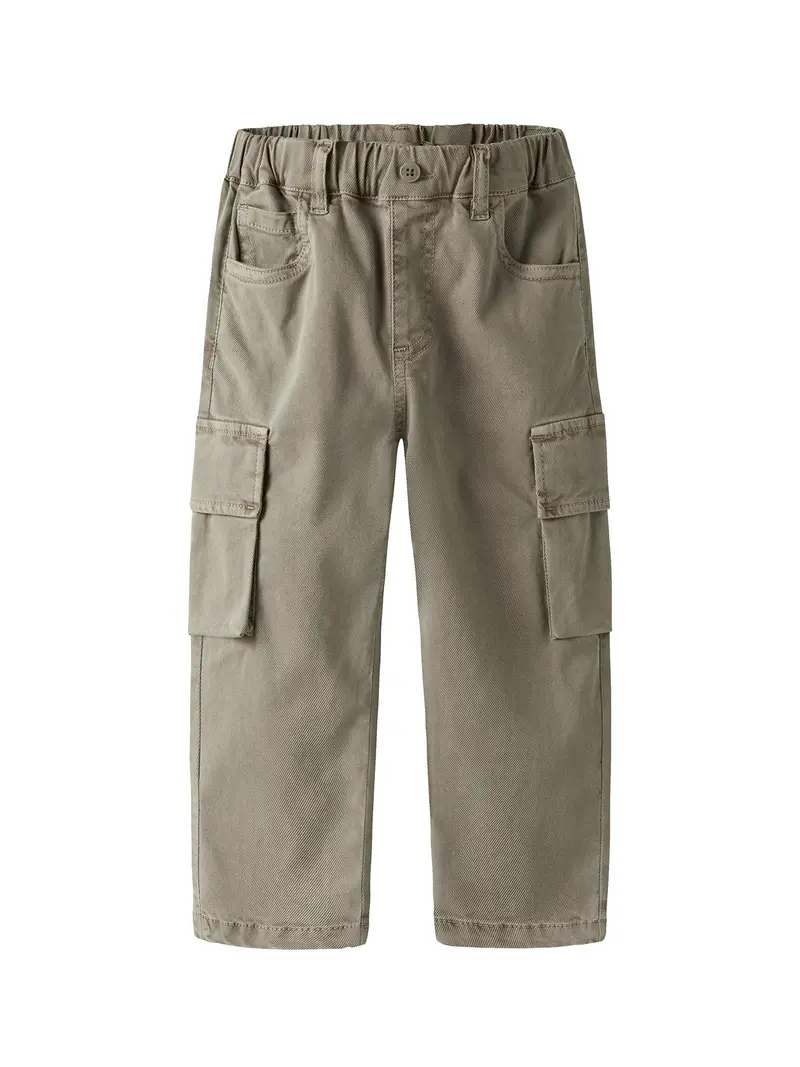 Kids’ Tap Cargo Trousers Beige 1