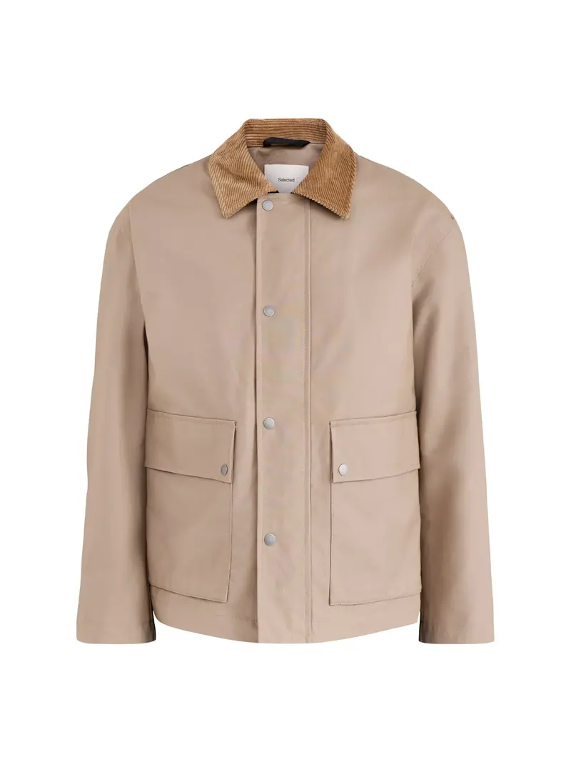 Kyle Organic Cotton Field Jacket Beige 1
