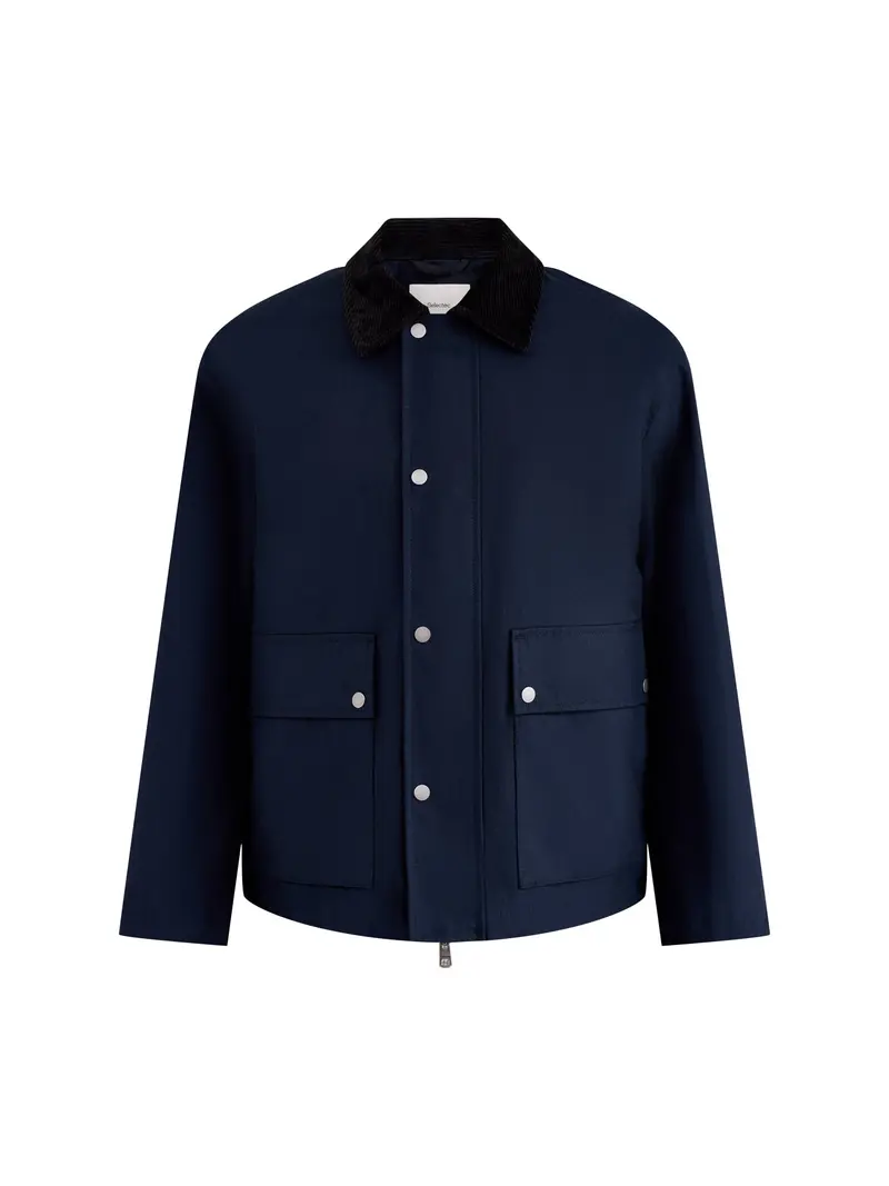 Kyle Organic Cotton Field Jacket Blue 1