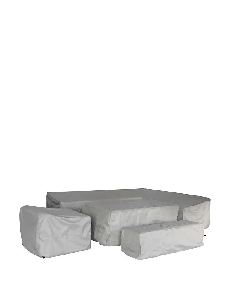 L-Shape Sofa Set Covers Khaki 1