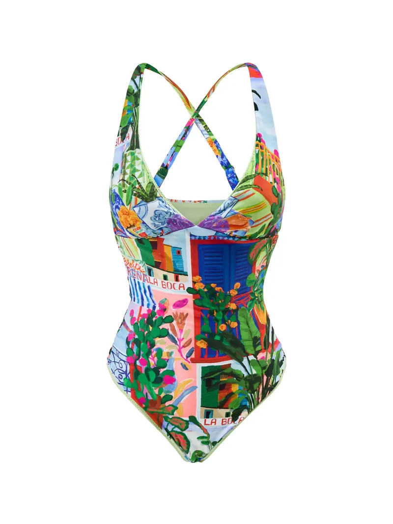 La Boca Deep V Neck One Piece 1