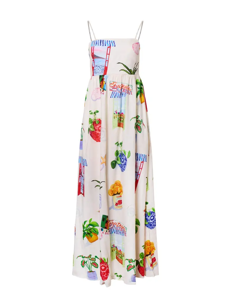 La Boca Tiered Maxi Dress Multi 1