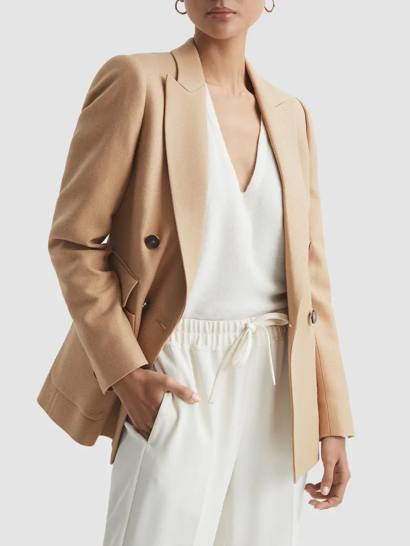 Larsson Double Breasted Twill Blazer 1