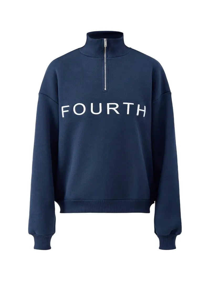 Laurel Cotton Sweatshirt Blue 1