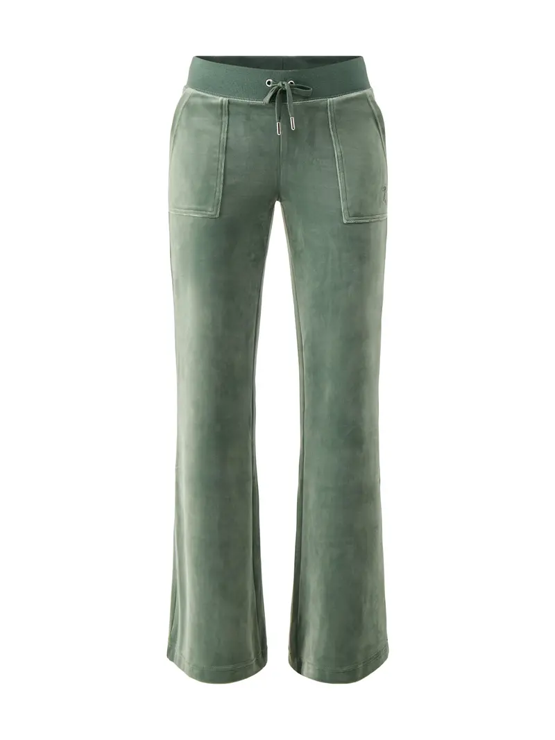 Layla Pocket Low Rise Pants Green 1