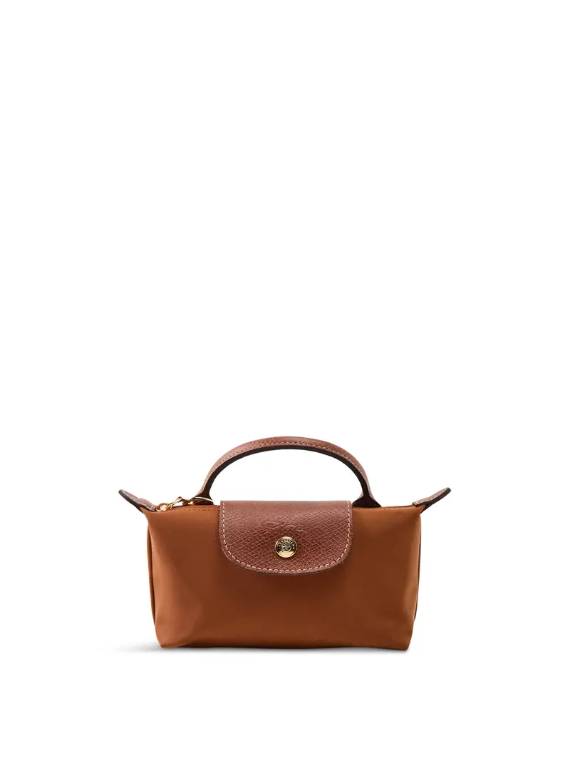 Le Pliage Classic Nylon Pouch Cognac 1
