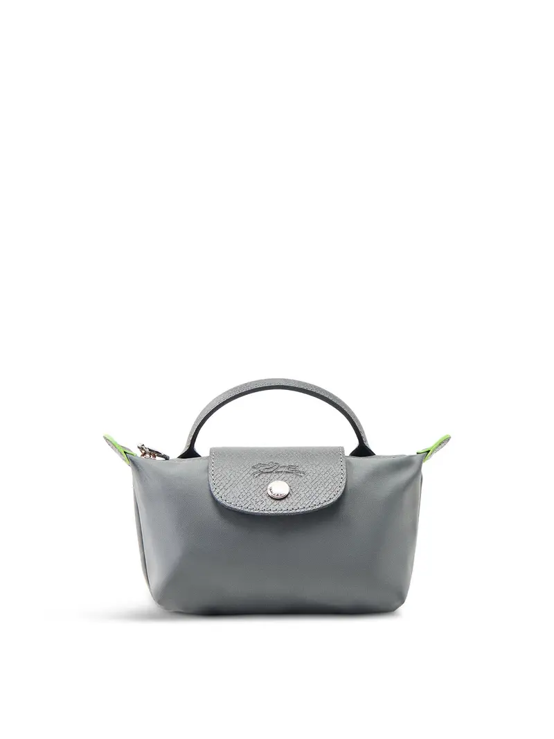 Le Pliage Green Nylon Pouch Graphite 1