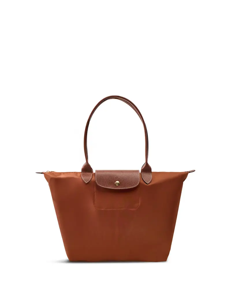 Le Pliage Large Nylon Tote Bag Cognac 1