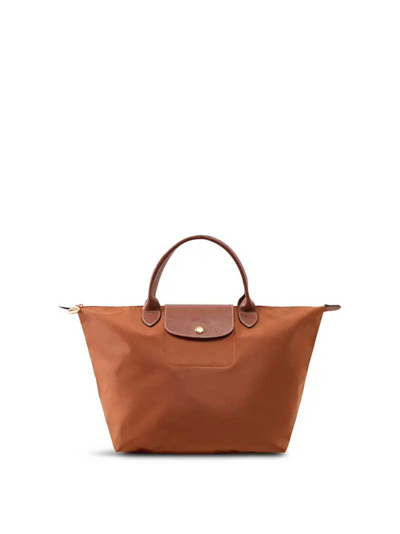 Le Pliage Medium Nylon Handbag Cognac 1