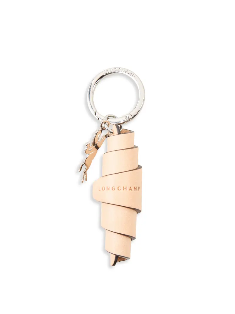 Leather Croissant Key Ring Vegetal 1