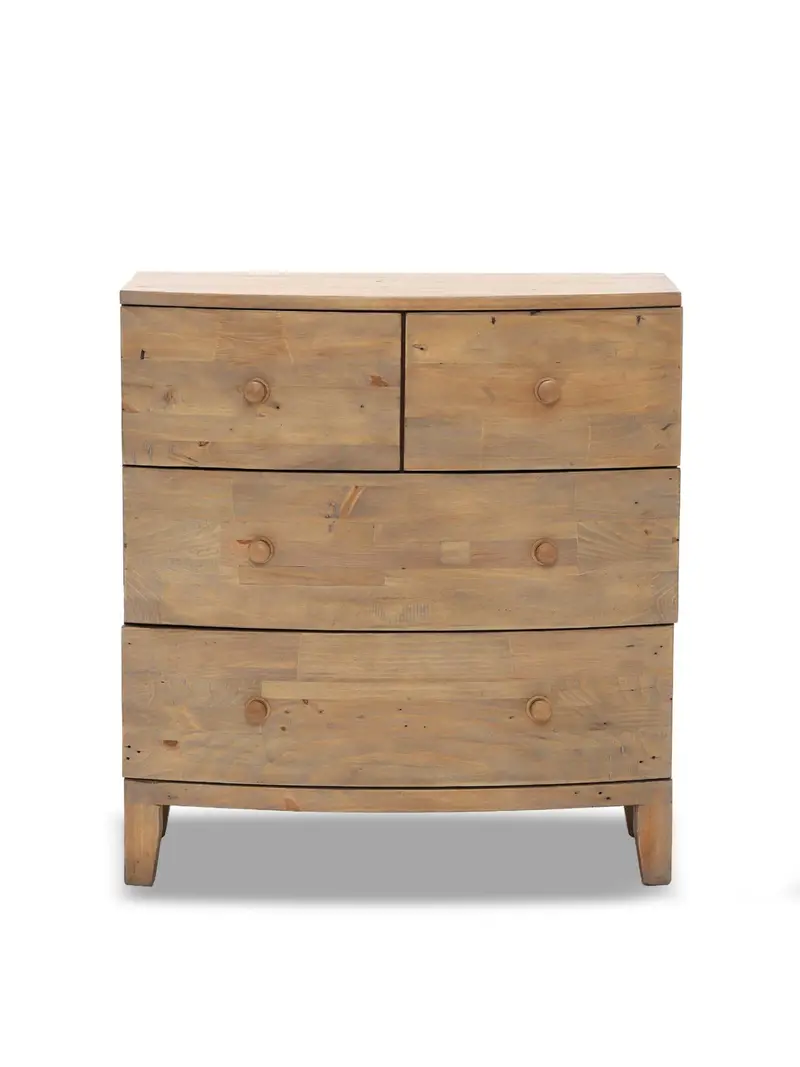 Lewes Reclaimed Wood 4 Drawer Chest 1