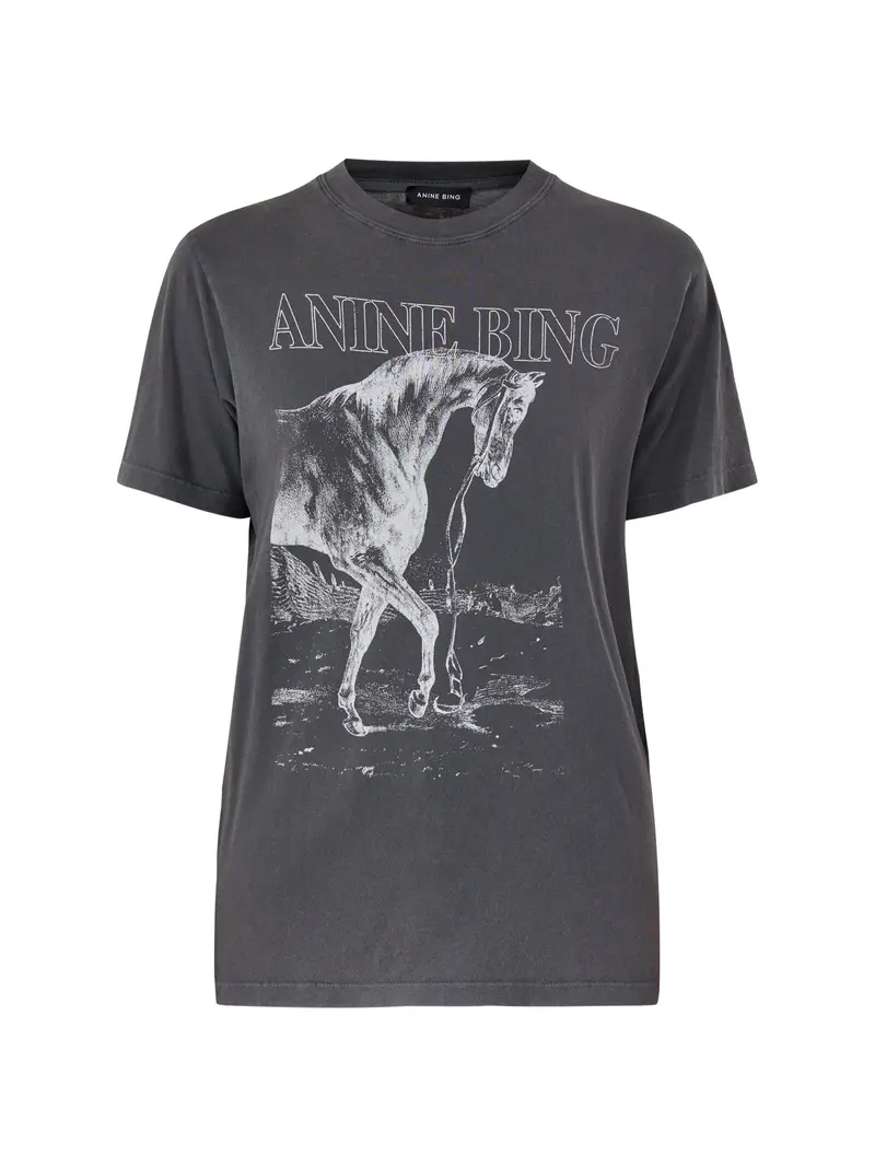 Lili Horse Graphic Tee Black 1
