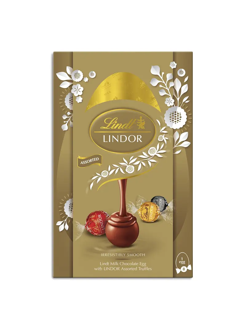 Lindt Lindor Assorted Chocolate Shell Egg 260G Easter Gift 1