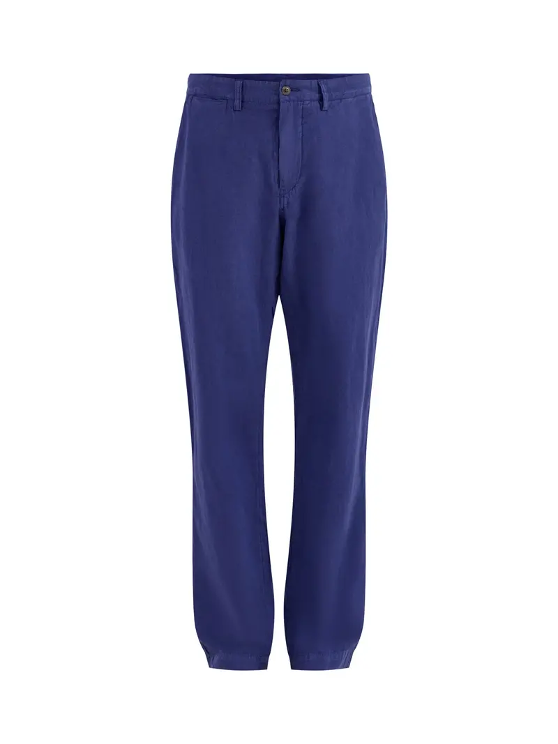 Linen Blend Trousers Navy 1