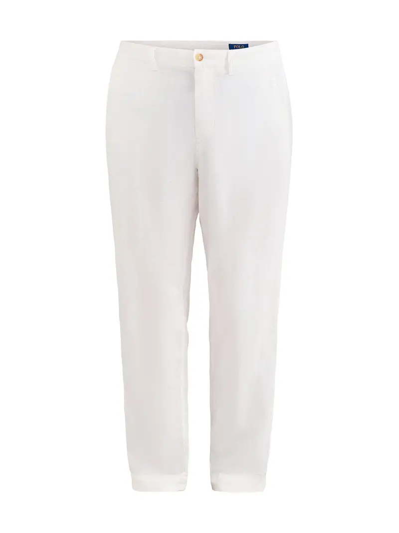 Linen Cotton Trousers White 1