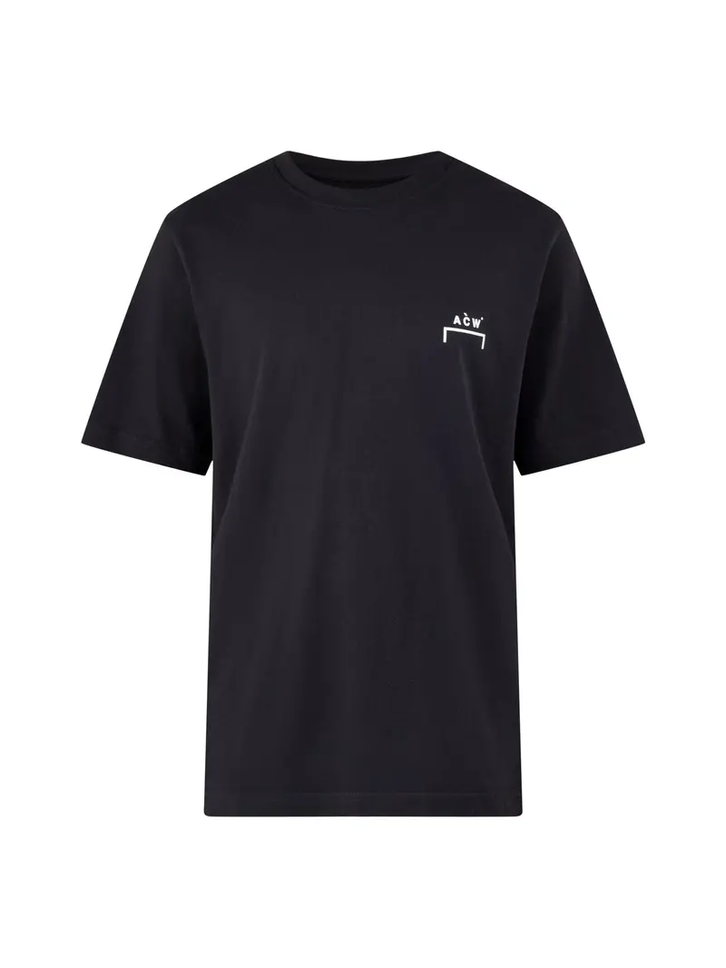 Logo Cotton T-Shirt Black 1