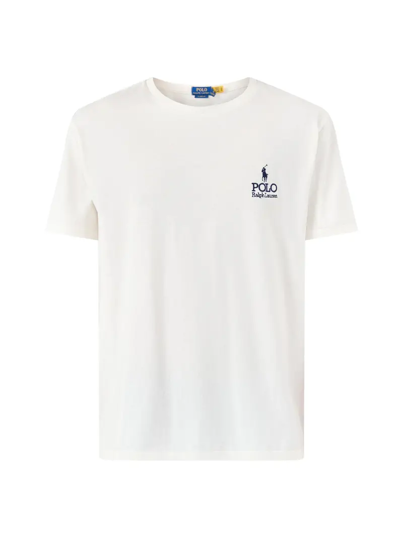 Logo Cotton T-Shirt Cream 1