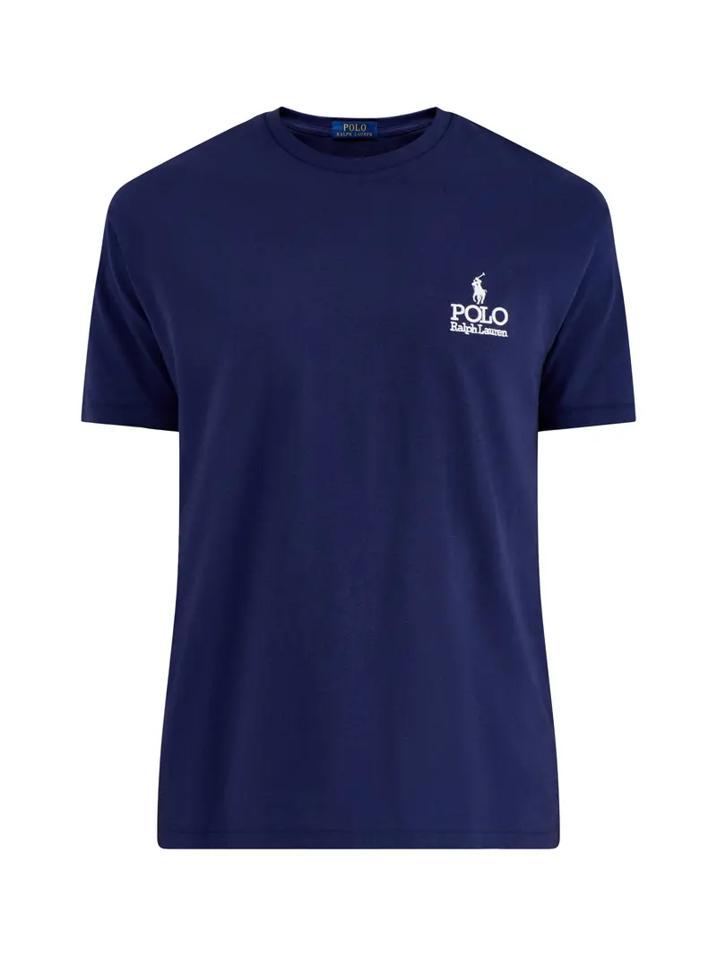Logo Cotton T-Shirt Navy 1
