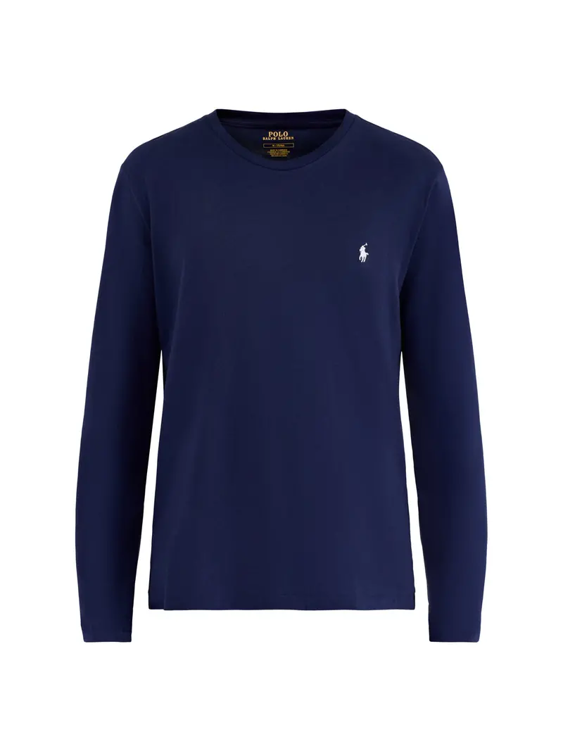 Long Sleeve Crew Sleep Top Navy 1
