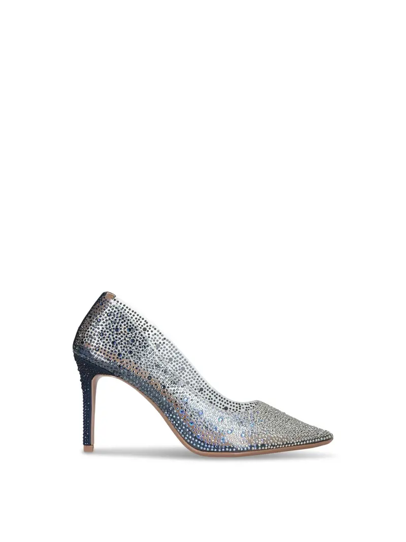 Lovebird Vinyl Heels Navy 1