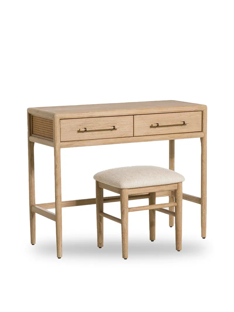 Lucerne Dressing Table And Stool Neutral 1